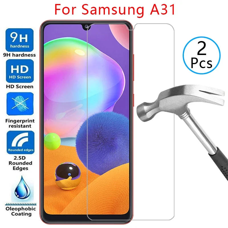 Чехол из закаленного стекла для samsung a31 чехол телефона galaxy 31a сумка samsun samsumg sansung