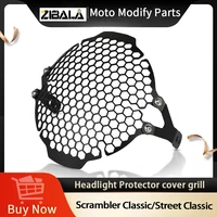 motorcross headlight guard grille head light lamp grid cover for ducati scrambler classic 2019 2020 street classic 2018 2020