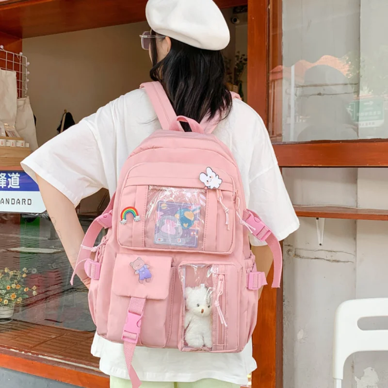 

Schoolbag Girl Ins Korean Edition College Wind High School Junior High School Students Backpack Sen Department Of Girls Backpack