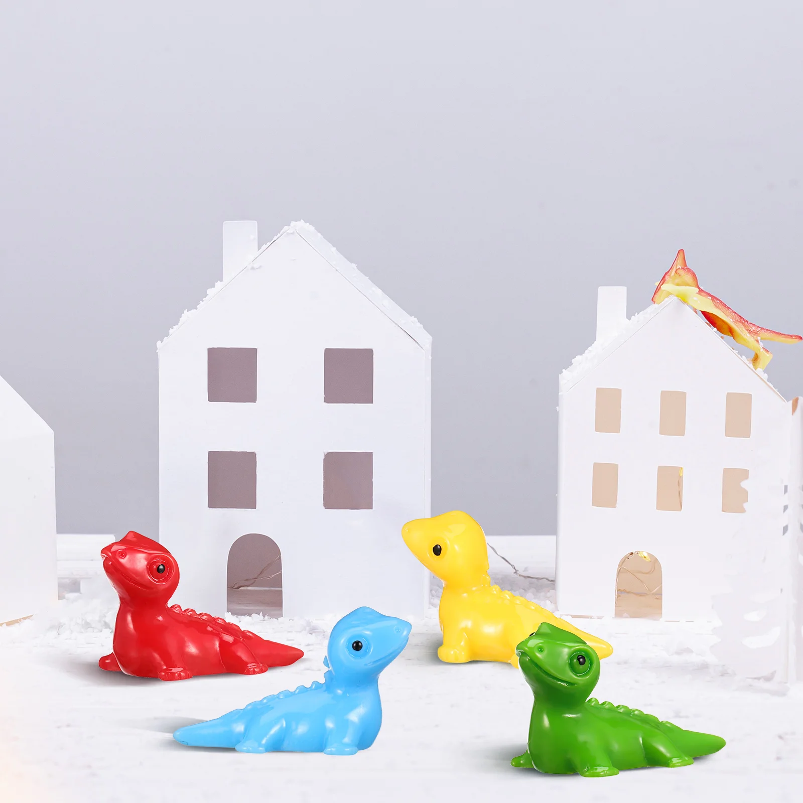 100 шт. мини-фигурки ящериц крошечные скрытые игрушки для домашних животных