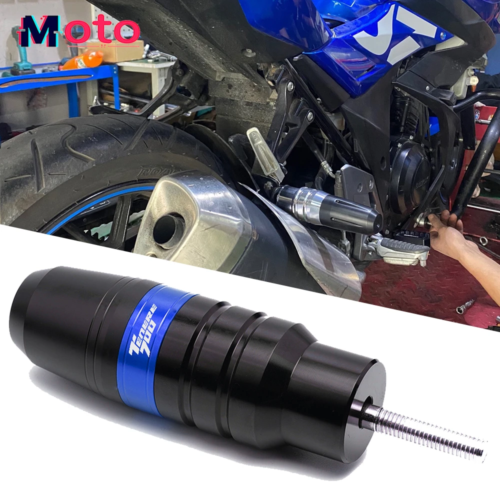 

Motorbike Aluminum Exhaust Frame Sliders Crash Pads Falling Protector For Yamaha TENERE700 Tenere 700 2019 2020 2021 Accessories