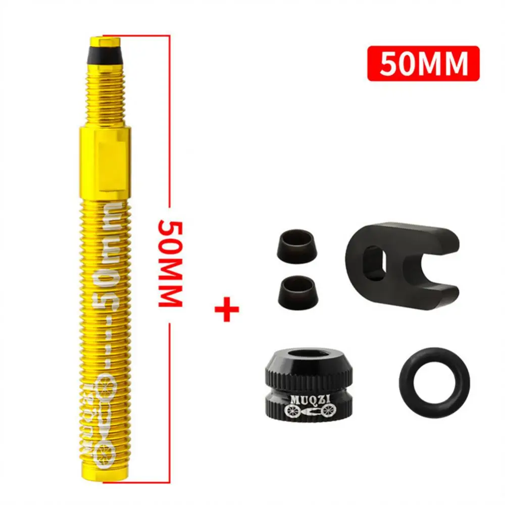 

Road Bike Air Nozzle Lightweight Dustproof Cnc Technology 80ＭＭ Aluminum Alloy Bicycle Maintenance Tools Bicycle Extension Valve