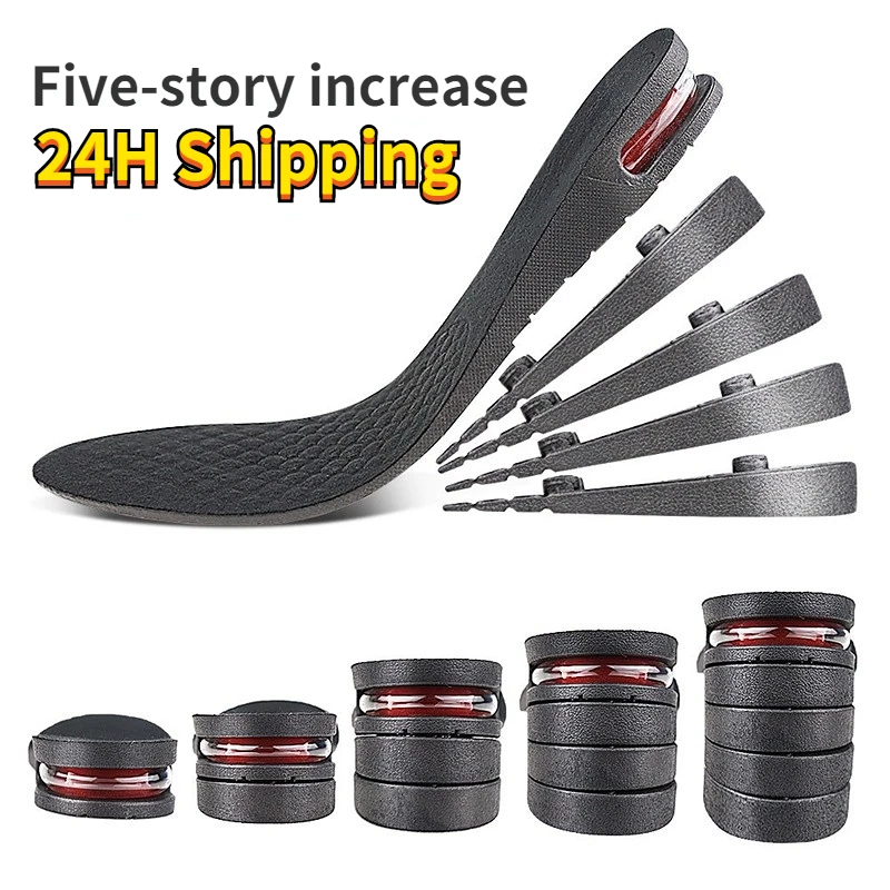 

1Pairof мужские и женские мужские невидимые Многослойные увеличивающие рост стельки со съемными фотоэлементами амортизирующие Уход за ногами