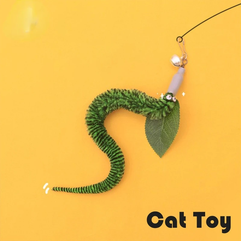 Гусеничная игрушка для кошек набор игрушек собак плюшевые черви Интерактивная