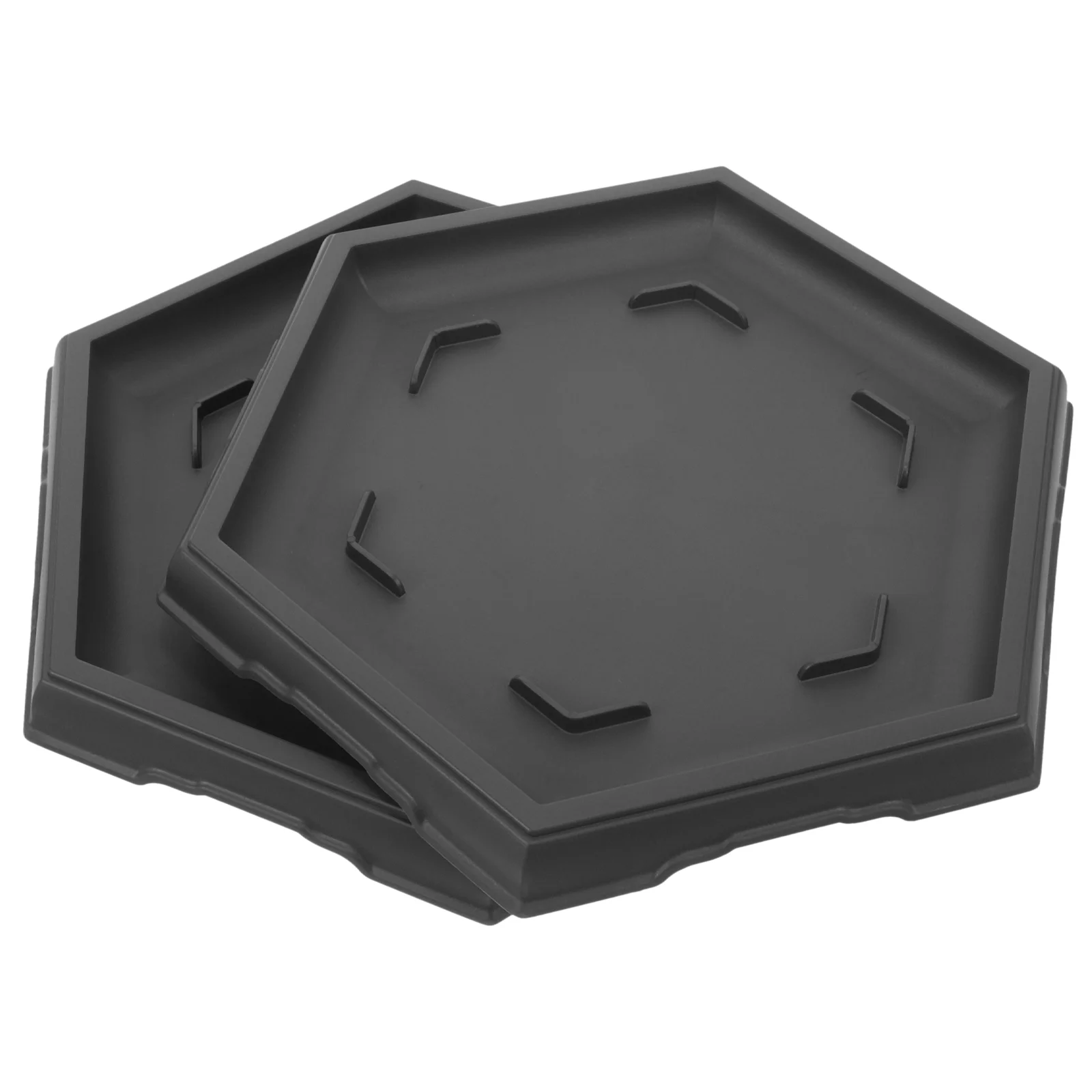 

2pcs Pot Saucer Hexagonal Plants Tray Plastic Plant Saucer Tray Bonsai Base Flowerpot Drip Plate