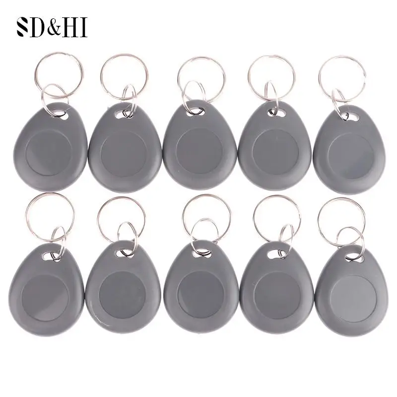 

10Pcs/lot 125khz RFID EM4100 TK4100 Key Fobs Token Tags Keyfobs Keychain ID Read Only Access Control Card