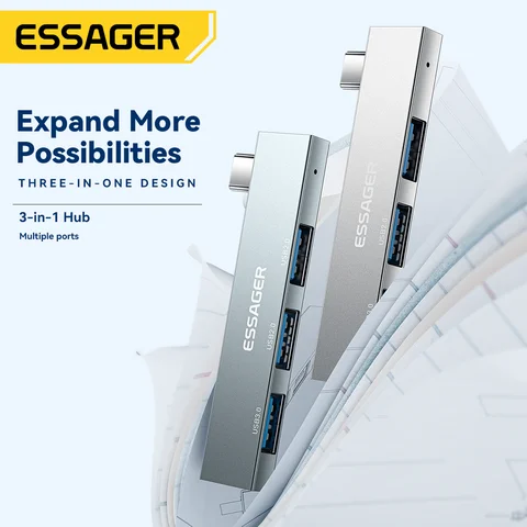 ESSAGER 3 в 1 USB-концентратор