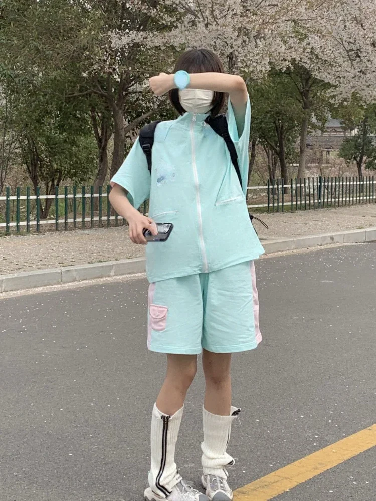 Sweet Kawaill комплект топ+шорты женский полиэстер