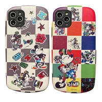 mickey minnie mouse phone case for iphone 12 11 pro max 7 8 xr x xs max se 2020 phone cover silicong anti fall coque shell