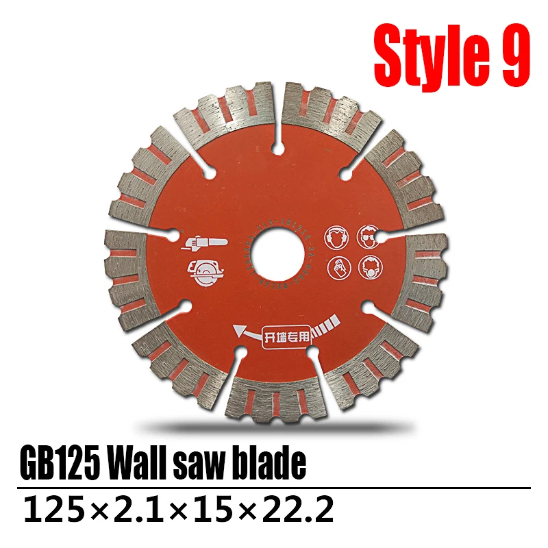 1PCS 114-230mm Diamond Wall Saw Blade Circular Cutting Wheel Disc For Cutting Marble/Concrete/Ceramic Tile/Granite/Stone Etc images - 6