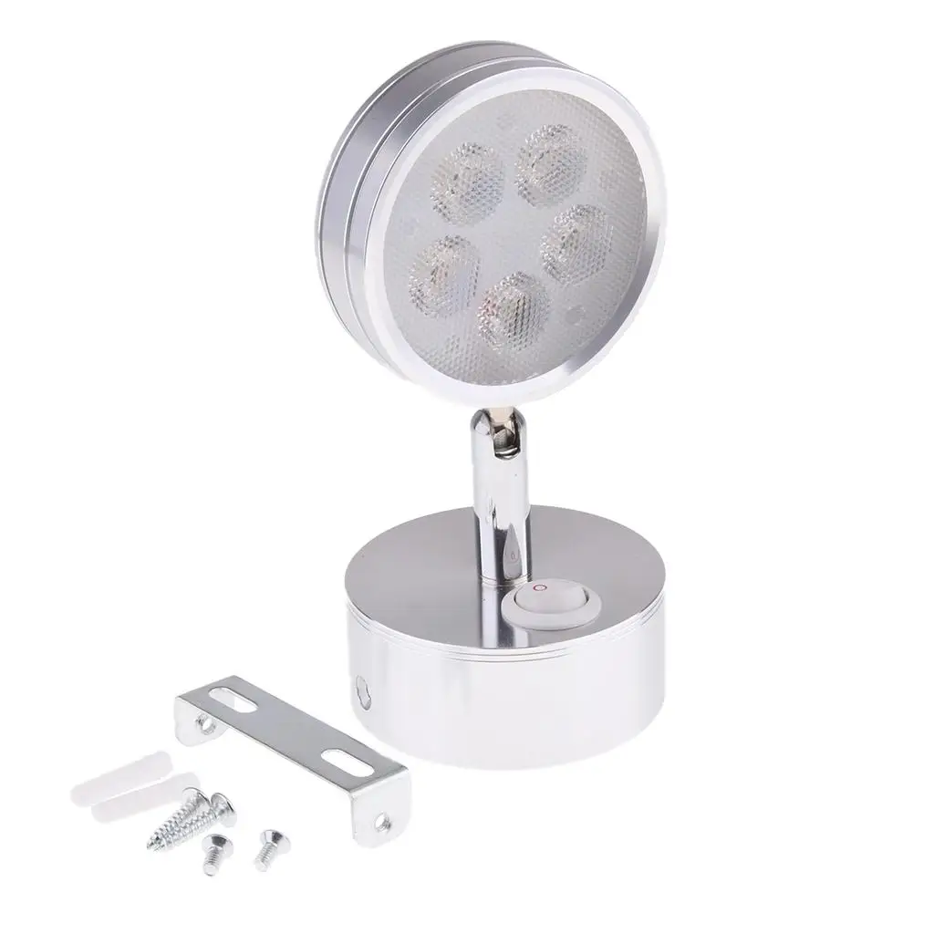 

3" Stainless Steel LED Interior Reading Swivel Lights Bedside Lamps for Boat