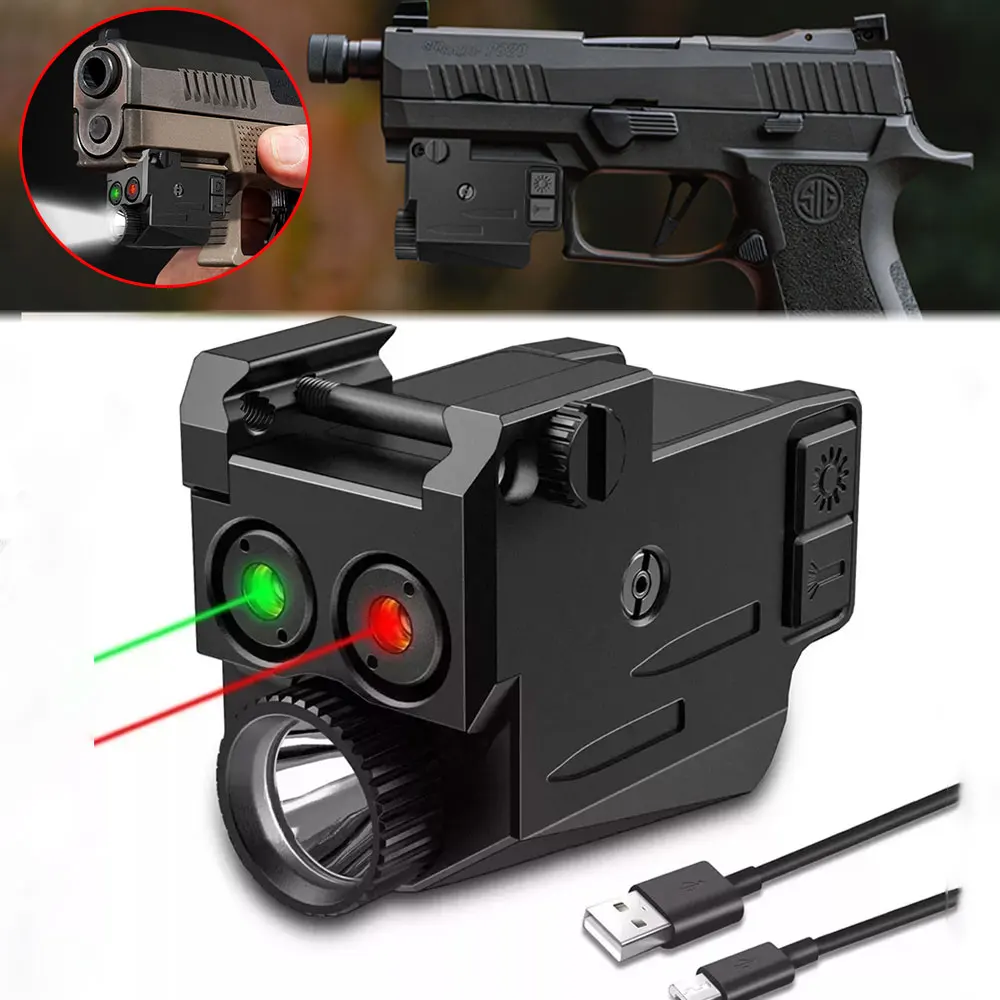 

Tactical Red Green Blue Dot Laser Sight White LED Flashlight Weapon Light Strobe Hunting AR15 Rifle Airsoft Pistol Hunting Optic