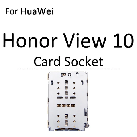 Гнездо для SIM-карты, слот для чтения лотка для HuaWei Honor View 10 Lite 10i BKL-AL00 AL20 TL00, адаптер Micro SD, контейнерный разъем