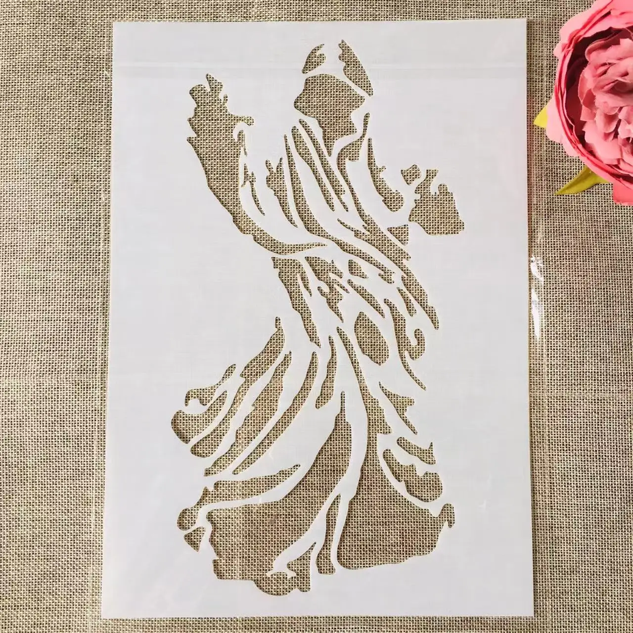 

A4 29*21cm Masked Cloak Ghost DIY Layering Stencils Wall Painting Scrapbook Coloring Embossing Album Decorative Template