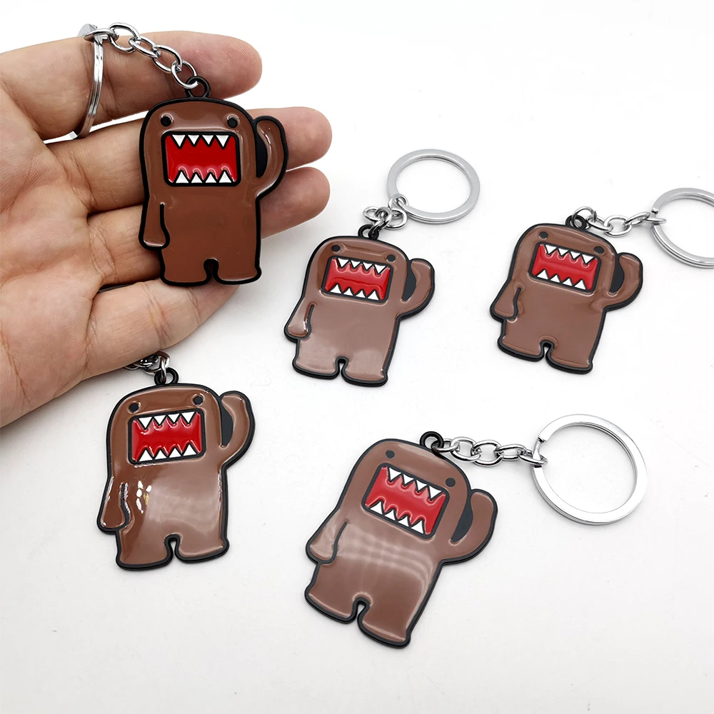 Anime Domo Kun Acrylic Key Chain Keyring Mascot Keyring Kawaii Cute Gift For Homeowner Metal Key Chain Backpack Pendant