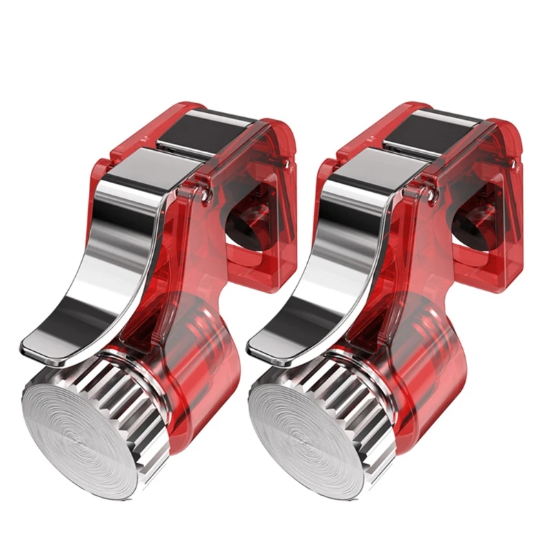 Синий/красный/прозрачный (1 пара) металлический джойстик для смартфона