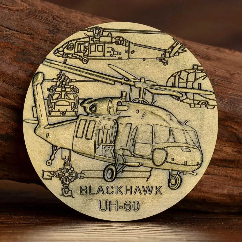 

Коллекционная монета Blackhawk UH-60 из металла с бронзовым покрытием