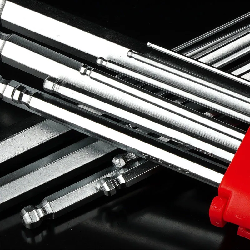 

Carbon Steel Double-End Screwdriver Hex Set Spanner Allen Key Hexagon Flat Ball Torx Star Head Wrench Hand Tool