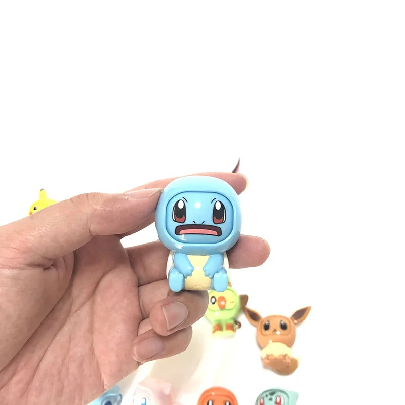 Оригинальный Покемон из Аниме Пикачу Бульбазавр Pokeball набор моделей Eevee Gengar Mewtwo