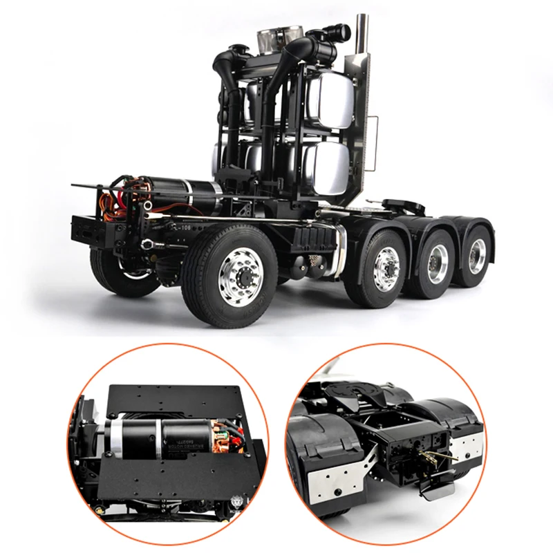 LESU Man 1/14 8X8 Металлические сверхмощные оси двигателя шасси для Tamiyay RC Трактор