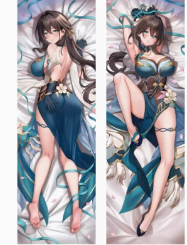 Аниме Honkai: Star Rail Ruan Mei Сексуальная Dakimakura Hing Чехол для тела Японская подушка отаку
