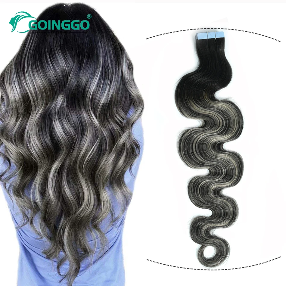 T1B 1B/серая лента для наращивания человеческих волос, натуральные черные Выделенные серые клейкие ленты для наращивания кожи, 20 шт., 50 г T1B 1B/серая лента для наращивания человеческих волос, натуральные черные Выделенные серые клейкие ленты для наращивания кожи, 20 шт., 50 г