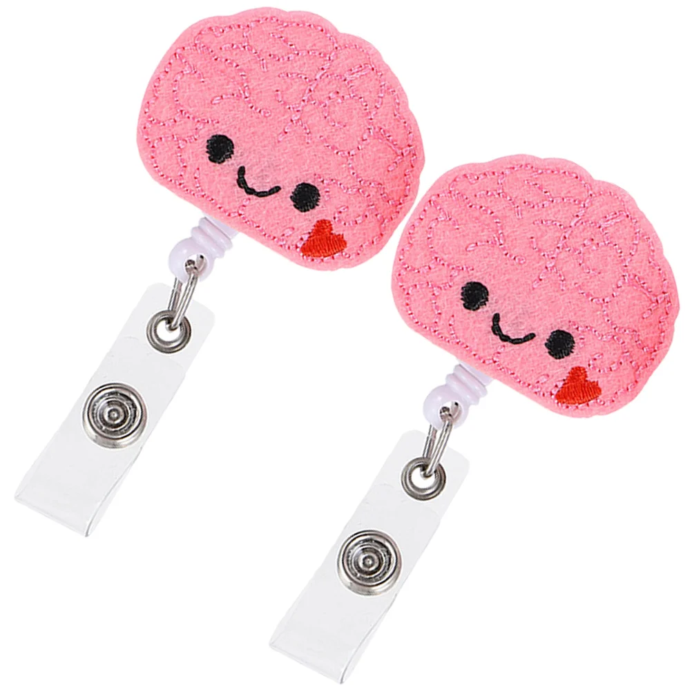 

2Pcs Multi-function Badge Holders Portable Badge Clips Rotating ID Card Holders