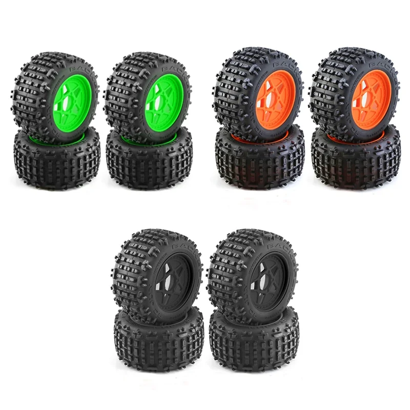 Фото CYGJ-4Pc 152 мм 1/8 1/10 Шины для монстр-траков с шестигранным креплением колес 12 мм, 14 мм, 17 мм для TRAXXAS Sledge E-Revo, ARRMA KRATON, Outcast, 2 шт. №2