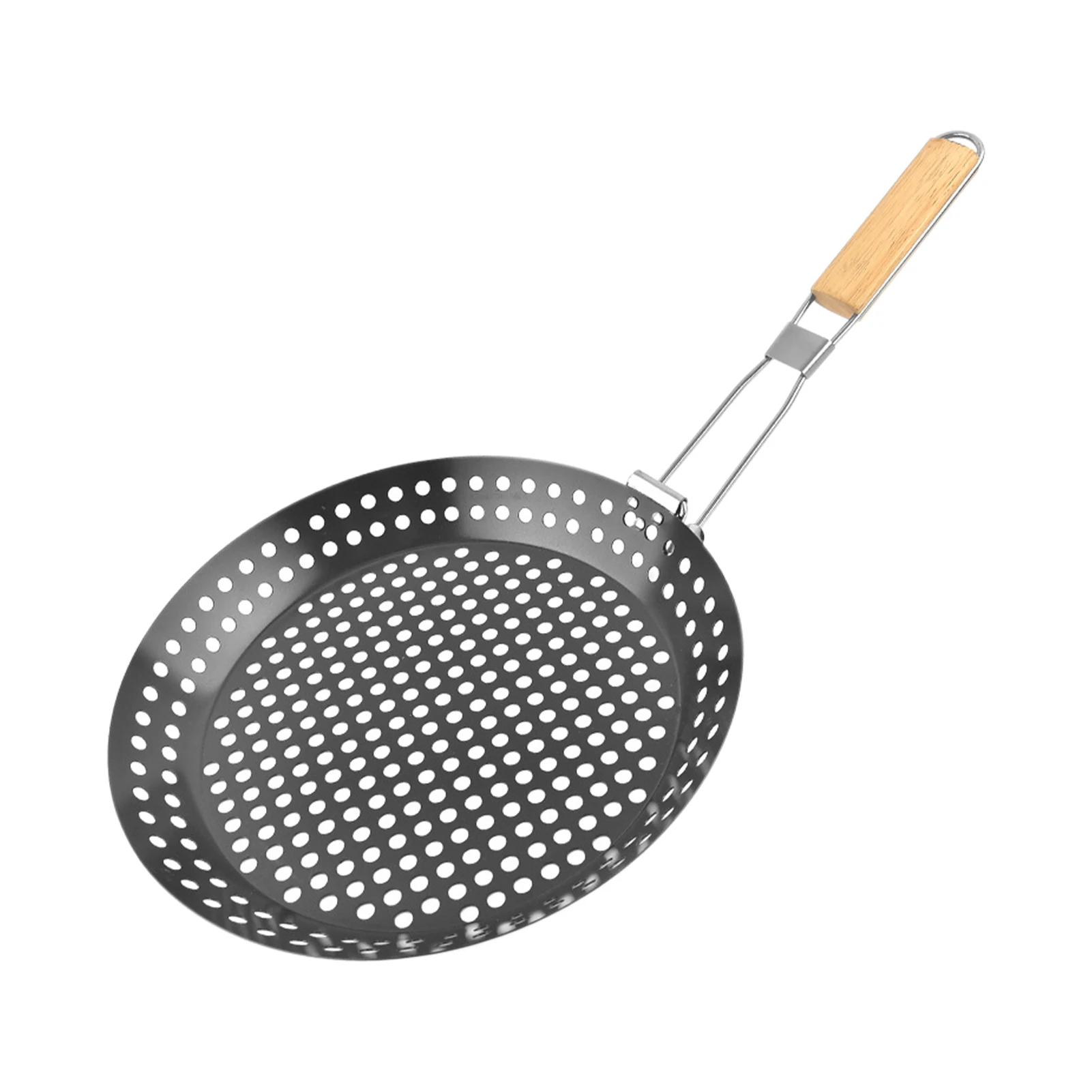 

Home Restaurant Barbecue Tray Durable Outdoor Multifunction Picnic Camping Grilling Skillet Non Stick Folding Handle Easy Clean