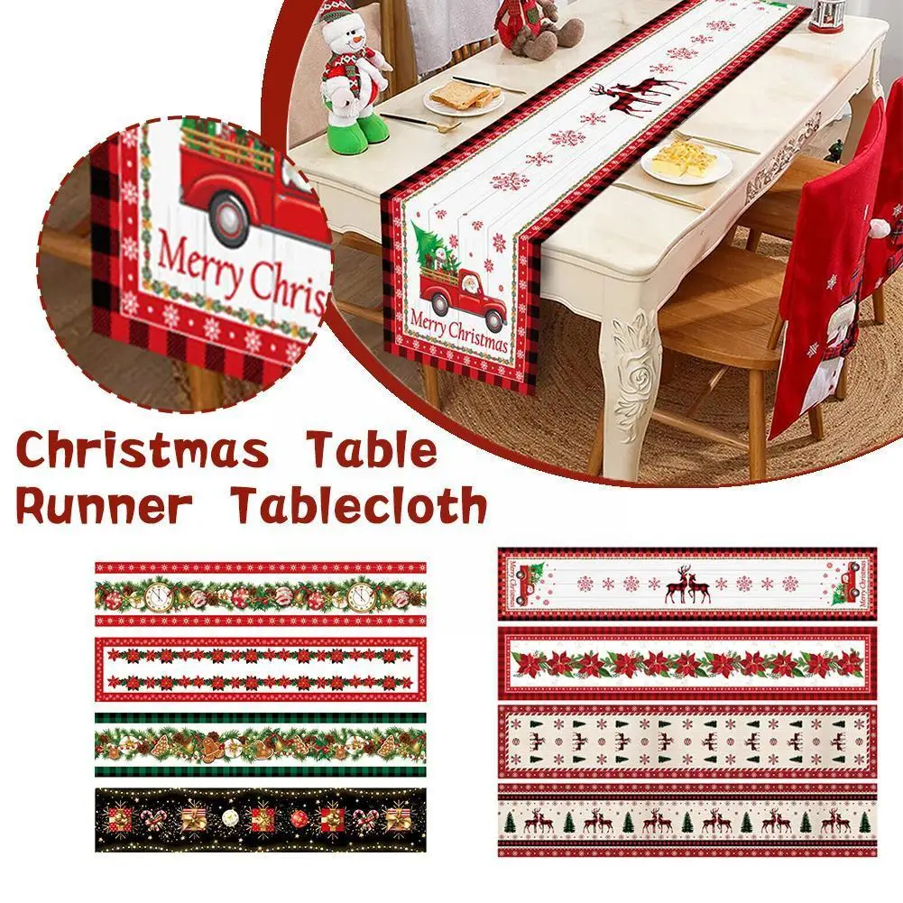 

2023 Christmas Decor Tablecloth Waterproof And Antifouling Creative Tablecloth Style Home Cover Printing Tablecloth Europea F8U9