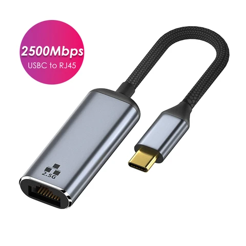 USB 3.1 к RJ45 сетевая карта 2.5Гбит/с для Macbook