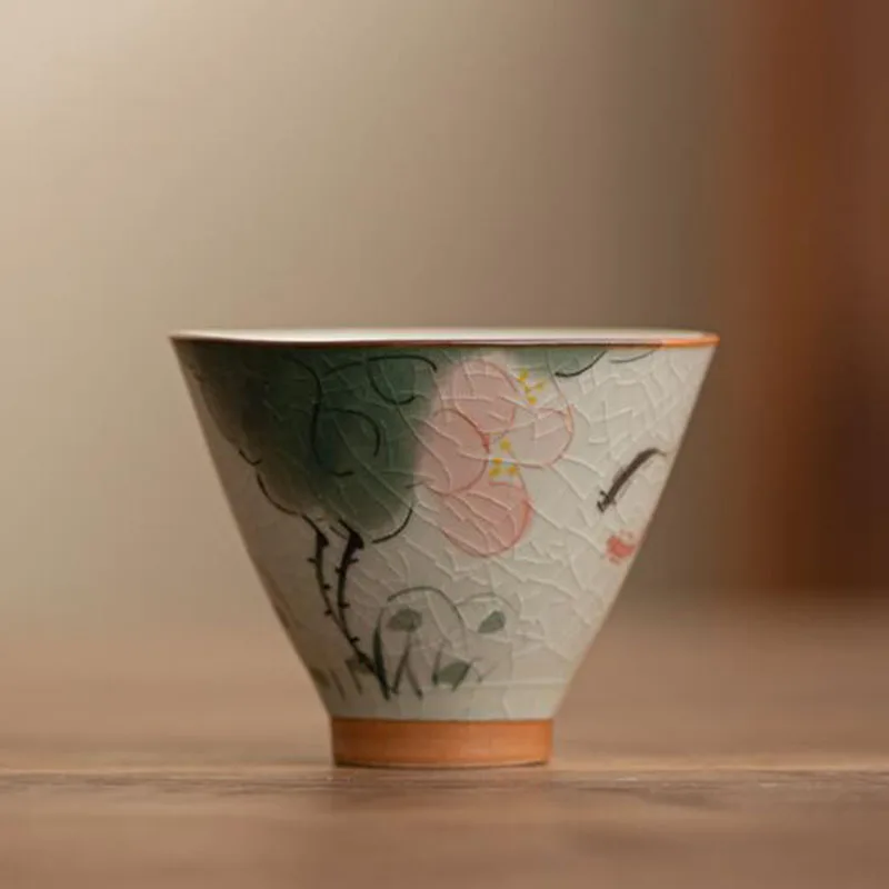 

HEYYES фарфоровые чашки Koi Fish Sancai Gaiwan 1 шт