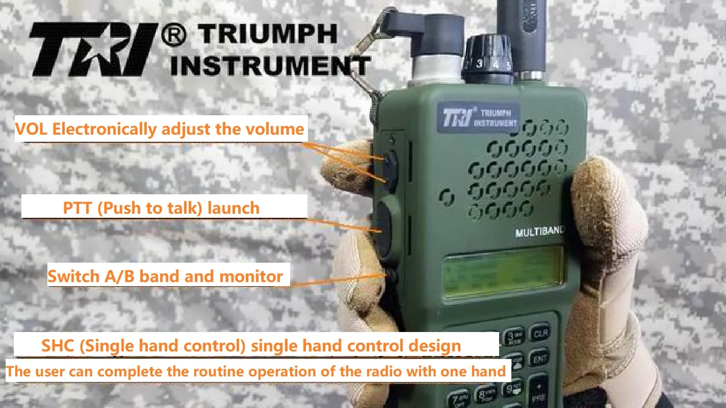 TS TAC-SKY TRI Instrument Newly Upgraded PRC-152 (MULTIBAND) 15W 12.6V Multi-band Handheld FM Radio