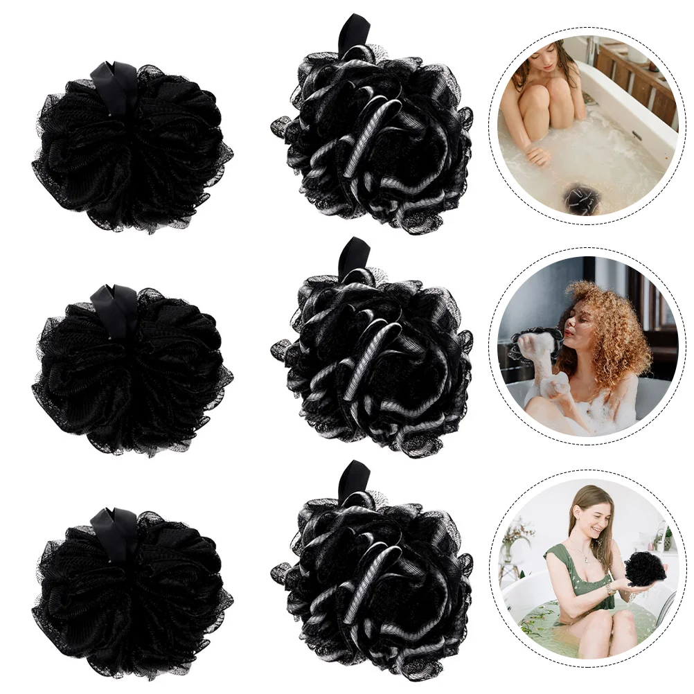 

6 Pcs Practical Bath Loofah Puffs Bath Loofah Bath Showering Puff Sponges