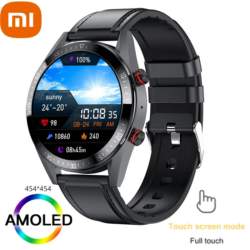 

Xiaomi 2021 Weather Display Screen Smart Watch Display The Time Bluetooth Call Local Music Smartwatches for Mens Android
