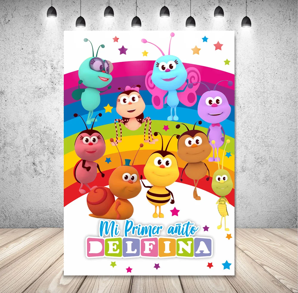 DIXSG Bichi детский плакат фон Дети День рождения ребенок душ Радуга муравьи фотографии английский мультфильм ТВ Фото Студия реквизит