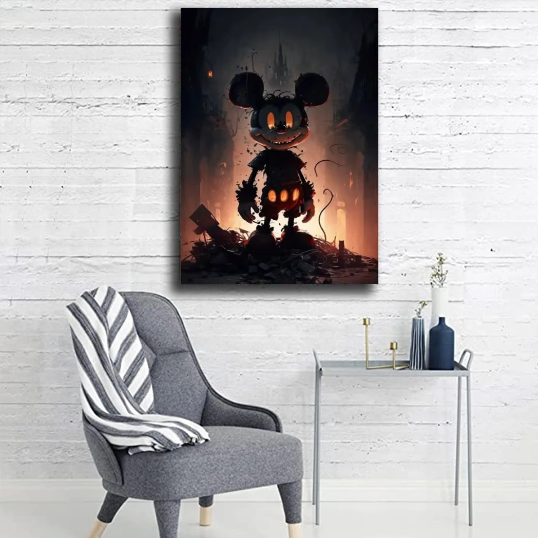 MINISO Готический Микки Маус на холсте