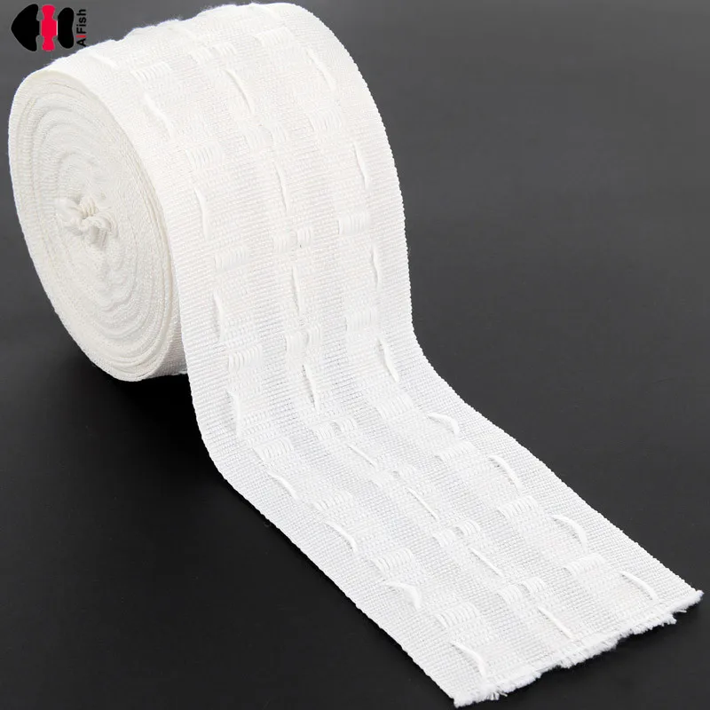 

Curtain Cloth Tape Hook Pull Pleated Grommet Top Tape White Ribbon Tape Thickening DIY Sew Curtain Accessories CP101B