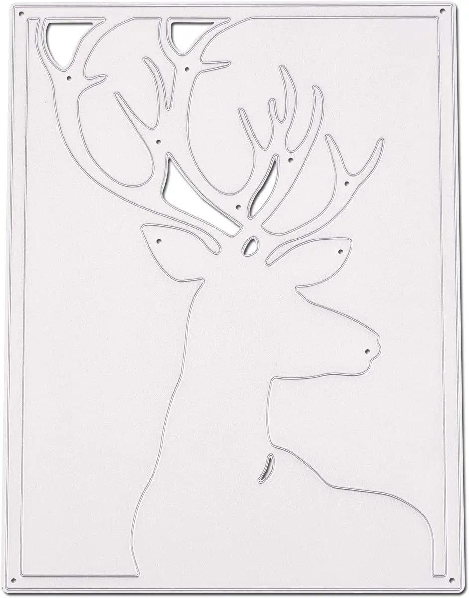 

1pcs Christmas Reindeer/Stag Frame Metal Cutting Dies Stencils for DIY Scrapbooking/Photo Album Decorative Embossing Paper Card