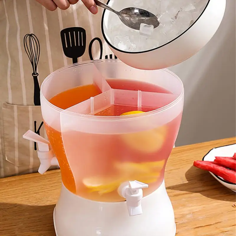 

Семейный контейнер для бутылки с водой, домашняя бутылка-Лемонда, холодильник, холодный чайник с краном, посуда для напитков