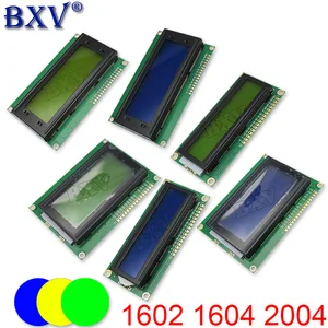 BXV LCD1602 LCD1604 LCD2004 Module Yellow Green/blue Screen 16x2 16x4 20x4 Character LCD Display Module 1602 1604 5V For Arduino
