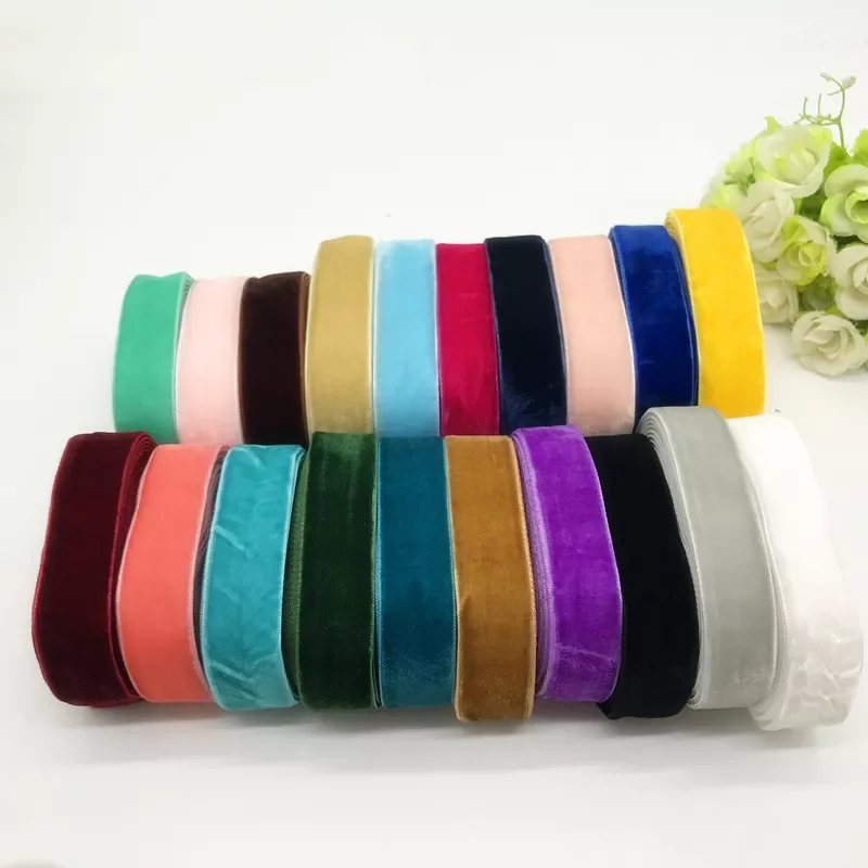 

3/4" 20mm Soft Velvet Ribbon Headband Clips Bow Wedding Christmas Decoration