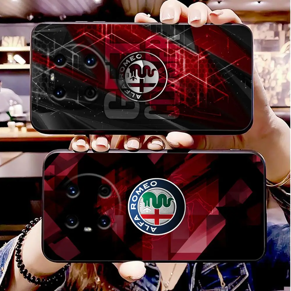 Phone Case For HUAWEI P50 P40 P30 P20 P10 P9 P8 Plus MATE 30 20 20X 10 9 8 Pro Lite Case Funda Shell Italy Sport Car Alfa Romeo