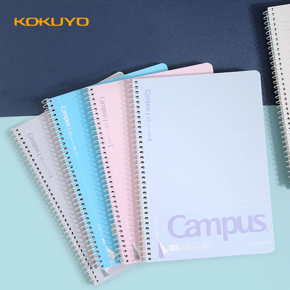 

Japan KOKUYO Journal Notebook Campus Coil Notebooks A5/B5 Easy To Tear Line Spiral Thickened Students Stationery School Supplies