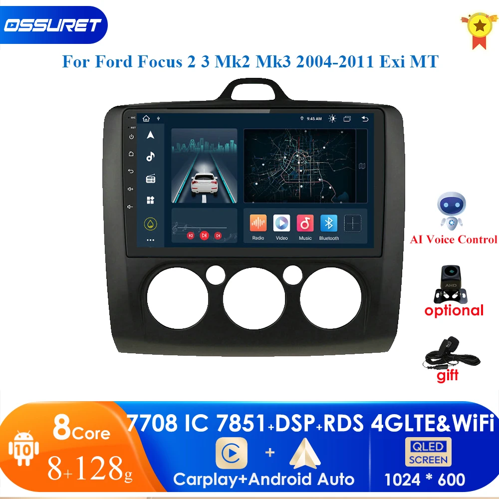 

Автомагнитола на Android 10, мультимедийный плеер для ford focus 2, 3, Mk2, Mk3, 2004-2011, CarPlay, Авторадио, стерео, GPS, мультимедийное аудио, RDS, ПК