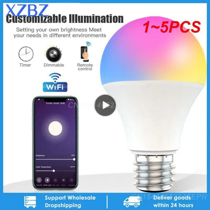 

1~5PCS Bulb Lamps E27 AC220V 240V Light Bulb Real Power 20W 18W 15W 12W 9W 5W 3W Lampada Living Room Home LED Bombilla