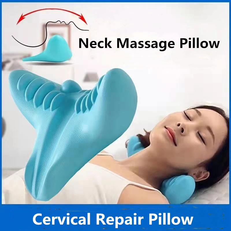 

Neck & Shoulder Relaxer, Neck Stretcher,Cervical Neck Traction Device,Neck Pain Relief&TMJ Pain Relief,Neck Decompression Pillow