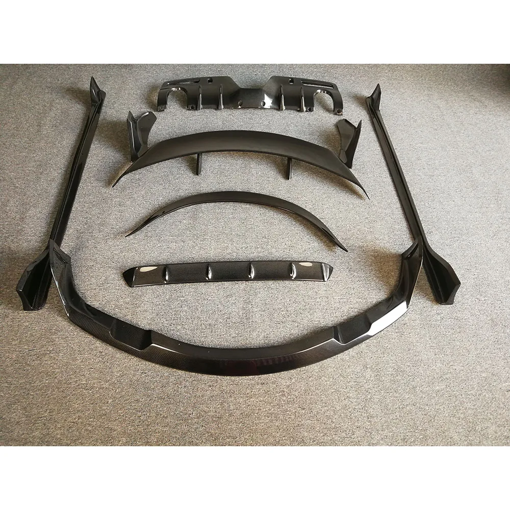 Комплект удлинителей для передней и боковой губ из углеродного волокна комплект