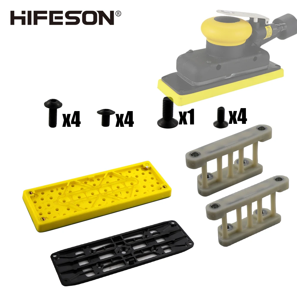 

HIFESON Air Sander 98A tool accessories dust collector parts 70*198mm chassis/iron plate/tripod/screws Repairing supplies