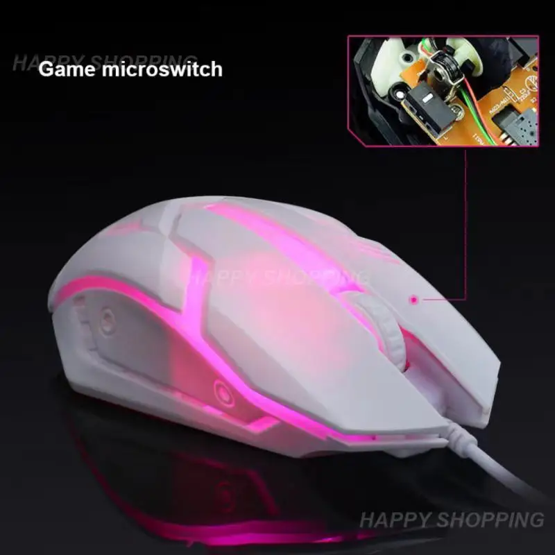 

Universal Gaming Mice Colorful Luminous Wired Mouse USB Computer Game Mouse For PC Laptop Office Notebook Desktop Computer